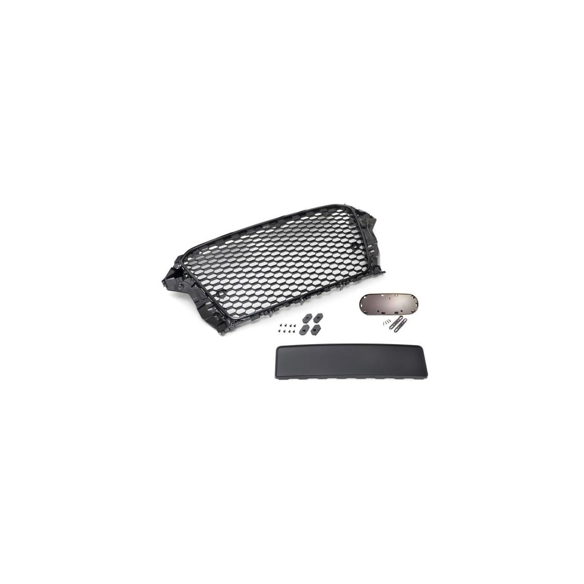 Sportgrill Frontgrill Kühlergrill Wabengrill passend für Audi A3 8V 12-16 Wabengrill mit Emblemhalter