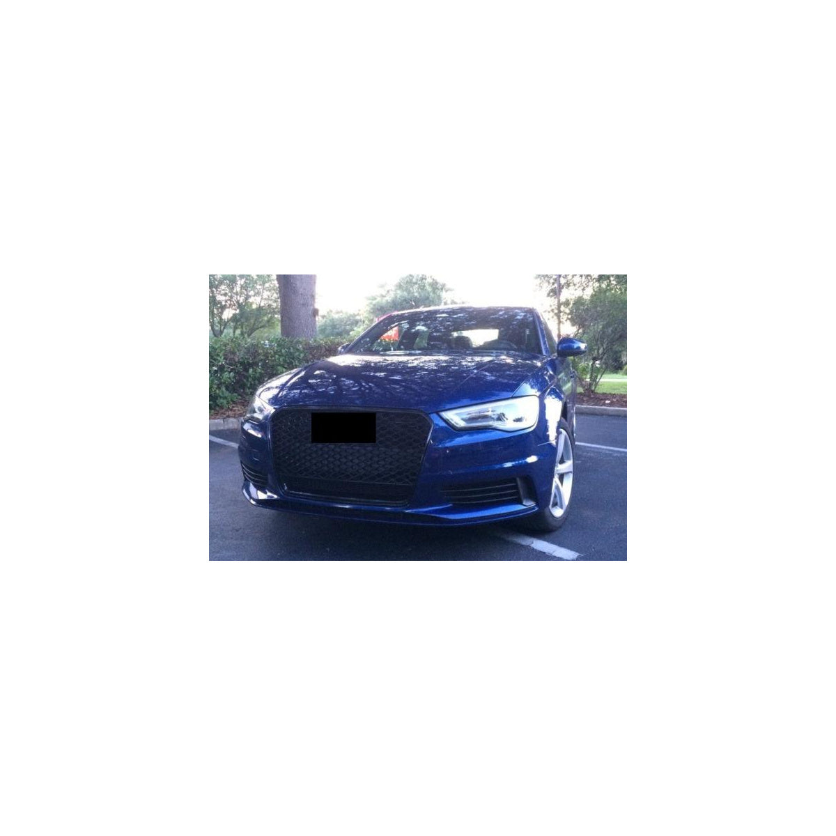 Sportgrill Frontgrill Kühlergrill Wabengrill passend für Audi A3 8V 12-16 Wabengrill mit Emblemhalter