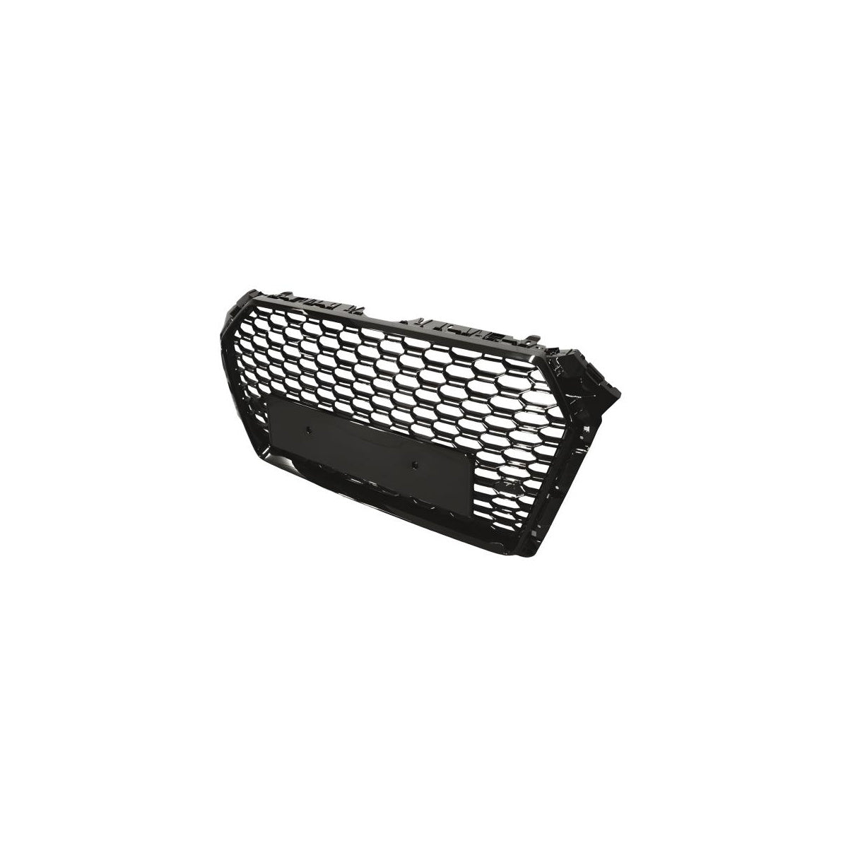 Sportgrill Frontgrill Kühlergrill Wabengrill passend für Audi A4 B9 Grill ohne Emblem ab 16- Schwarz Glanz