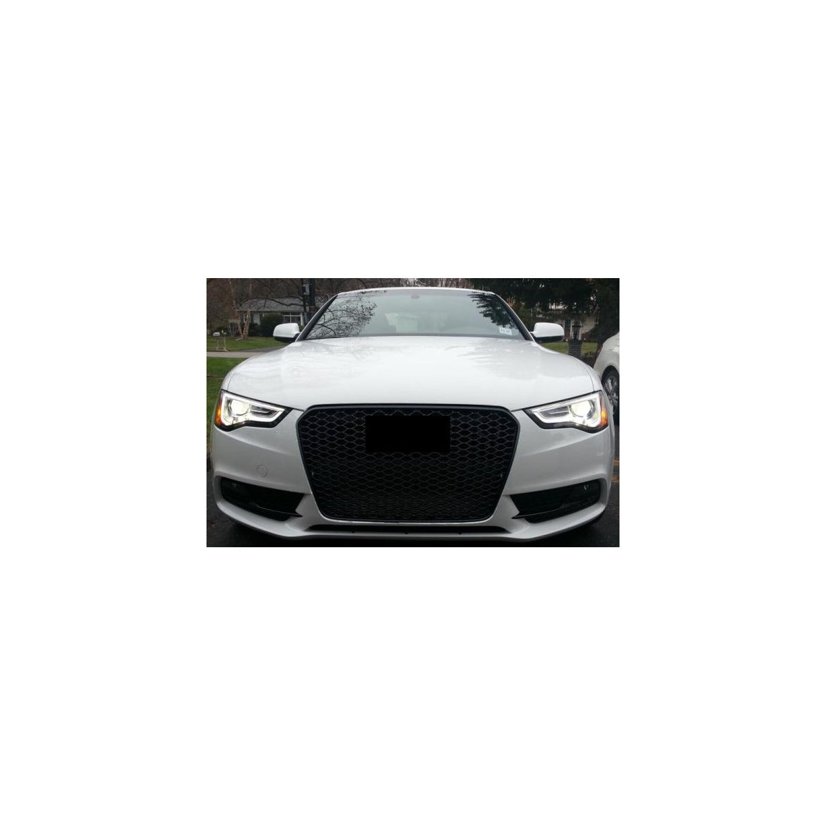 Sportgrill Frontgrill Kühlergrill Wabengrill passend für Audi A5 S5 12-16 Wabengrill mit Emblemhalter