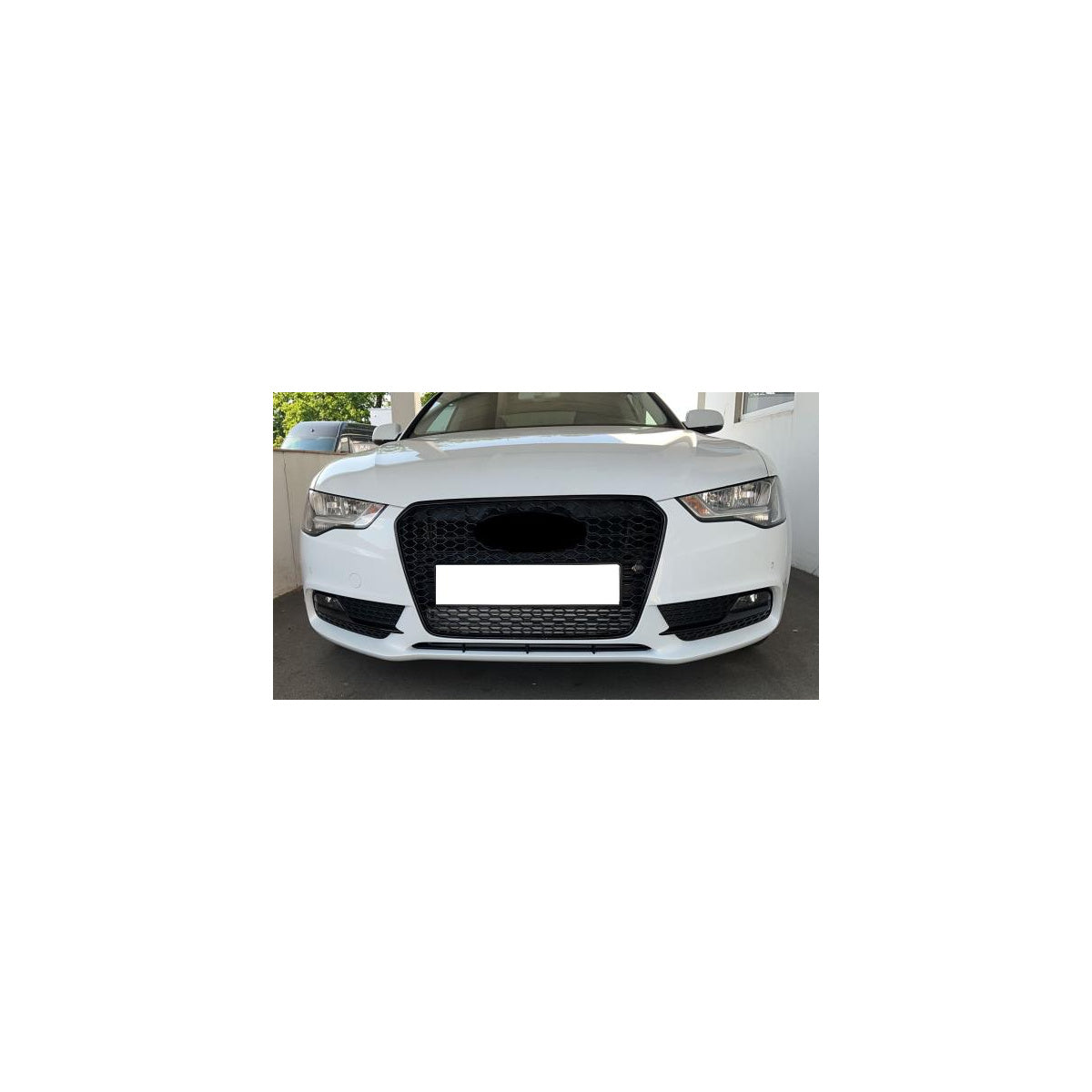 Sportgrill Frontgrill Kühlergrill Wabengrill passend für Audi A5 S5 12-16 Wabengrill mit Emblemhalter