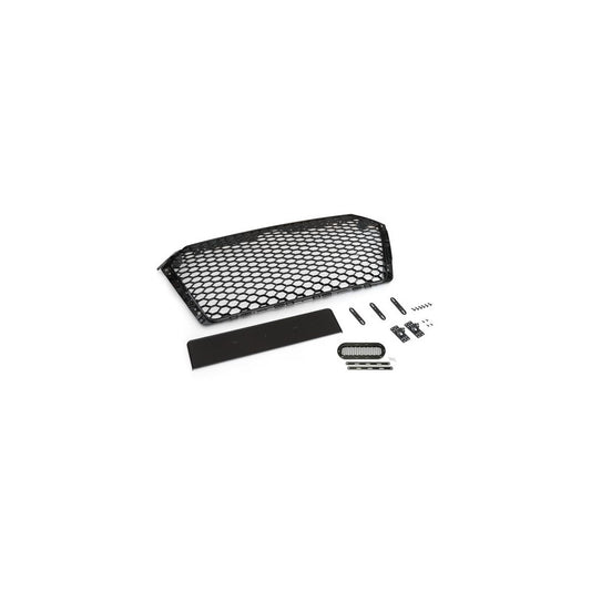 Sportgrill Frontgrill Kühlergrill Wabengrill passend für Audi A4 B9 Grill mit Emblemhalter ab 16- Schwarz Glanz