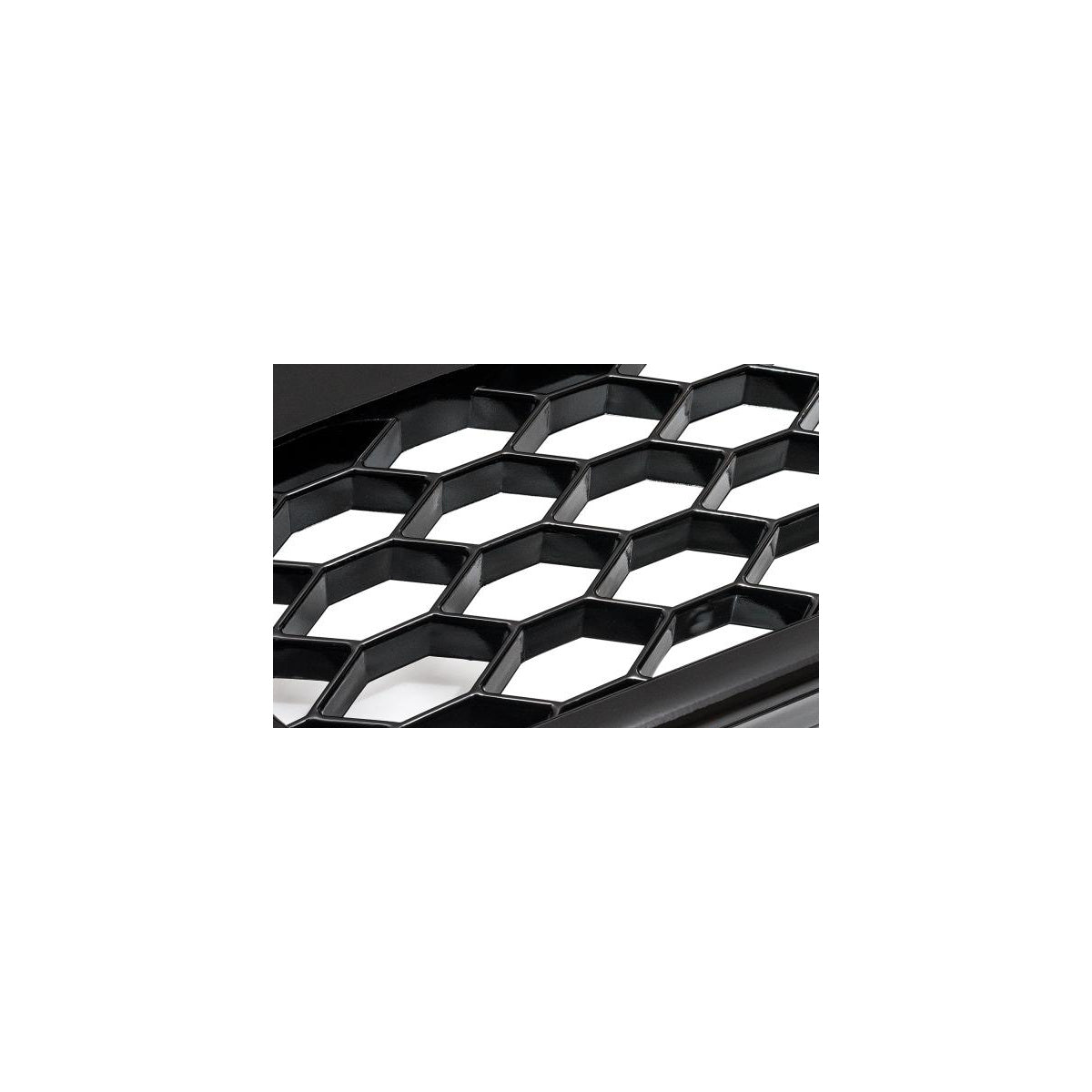 Sportgrill Frontgrill Kühlergrill Wabengrill passend für Audi A4 B9 Grill mit Emblemhalter ab 16- Schwarz Glanz