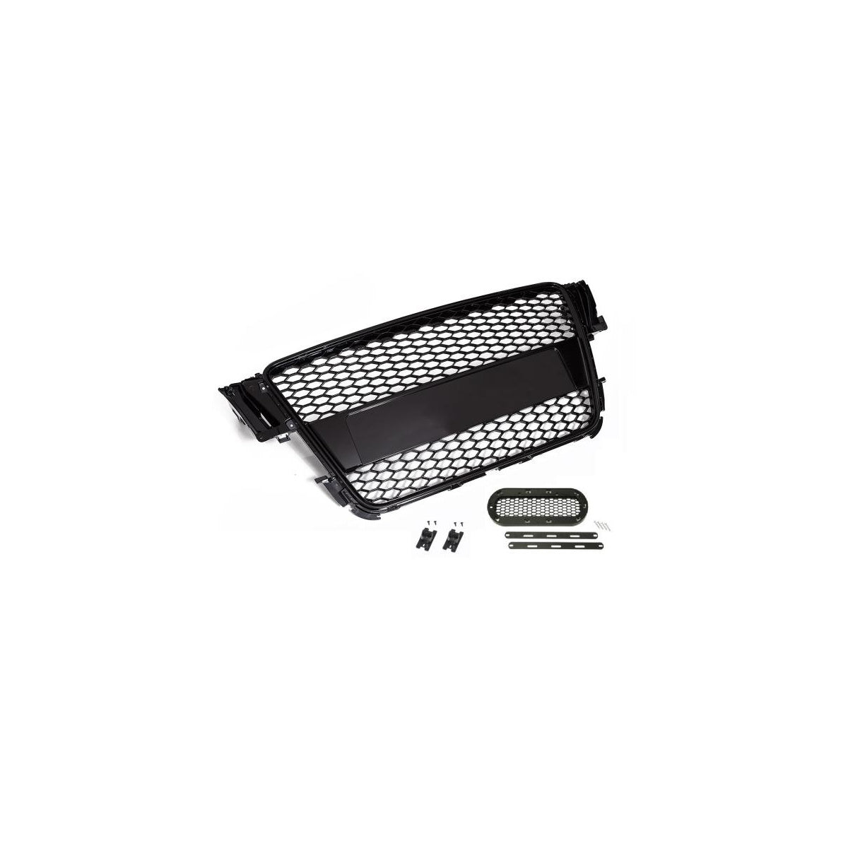 Sportgrill Frontgrill Kühlergrill Wabengrill passend für Audi A5 S5 Waben-Grill ohne Emblem 07-11 Typ B8 mit Emblemhalter