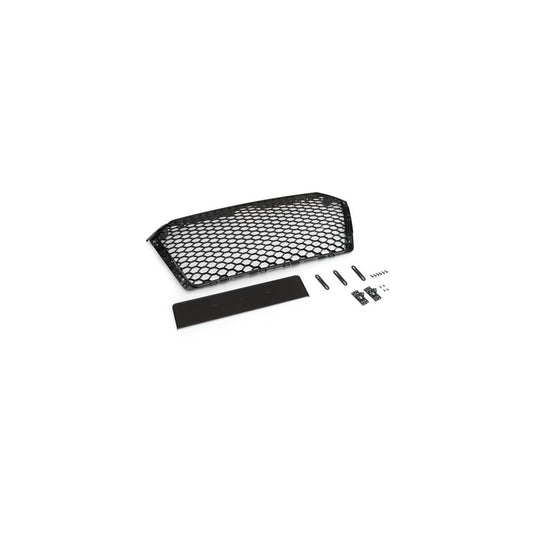 Sportgrill Frontgrill Kühlergrill Wabengrill passend für Audi A4 B9 Grill ohne Emblem ab 16- Schwarz Glanz