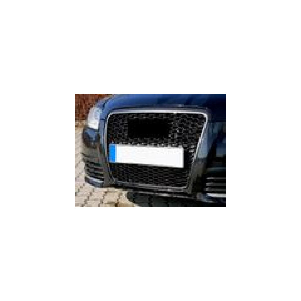 Calandre nid d'abeille avec support d'emblème compatible avec Audi A6 4F 2008-2011