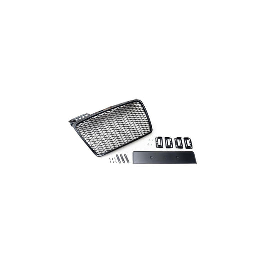 Kühlergrill schwarz Sport mit Kennzeichenhalter passend für Audi A4 B7 04-09