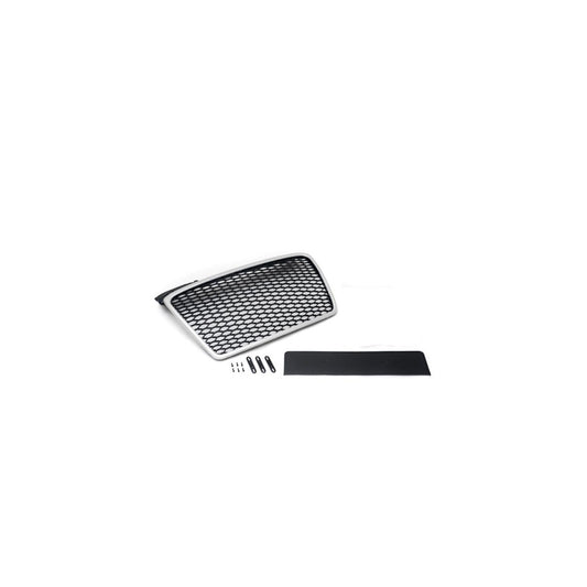 Kühlergrill schwarz Sport/silber mit Kennzeichenhalter passend für Audi A4 B7