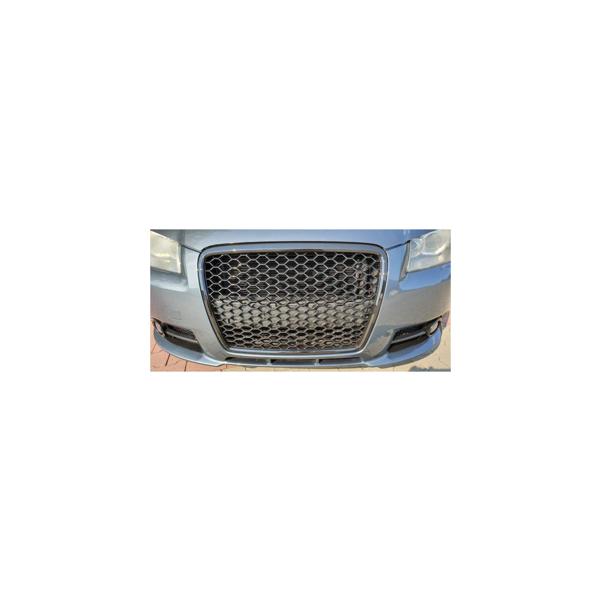 Kühlergrill Sport mit Emblem und Kennzeichenhalter passend für Audi A3 8P NUR S-Line