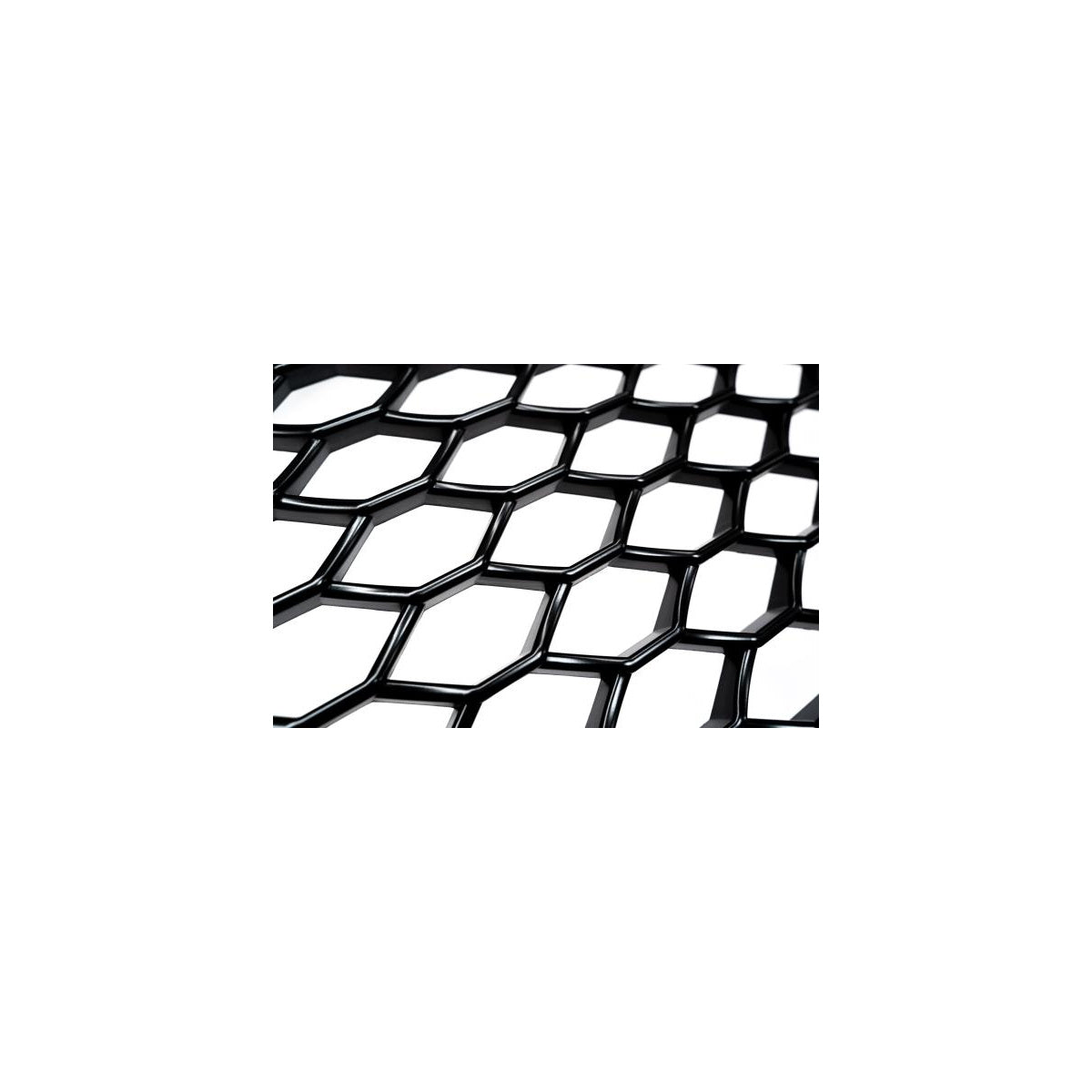 Calandre sport noire avec emblème et porte-plaque d'immatriculation compatible avec Audi A3, 8P