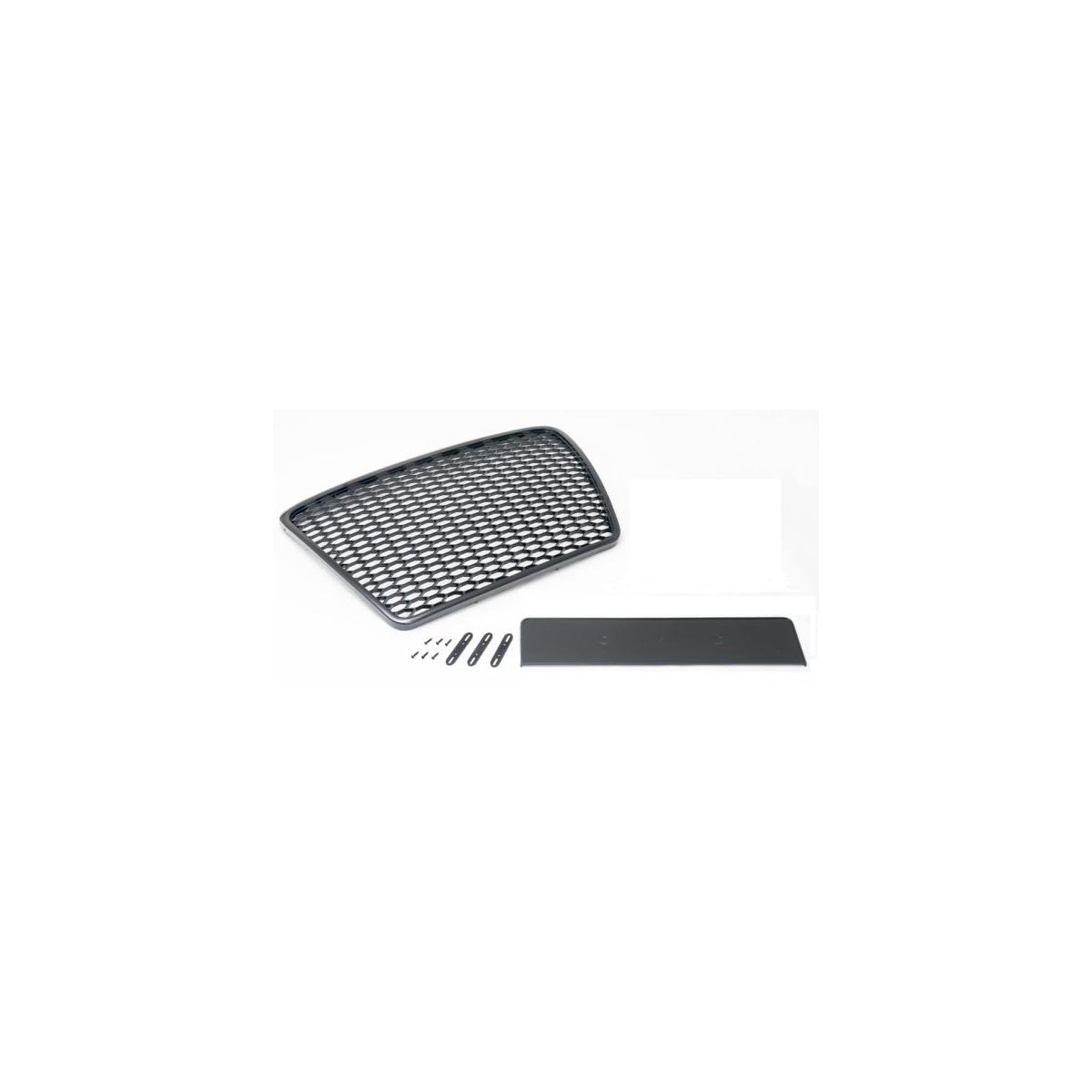 Calandre sport avec support de plaque compatible avec Audi A6 4F 05-08 pré-facelift