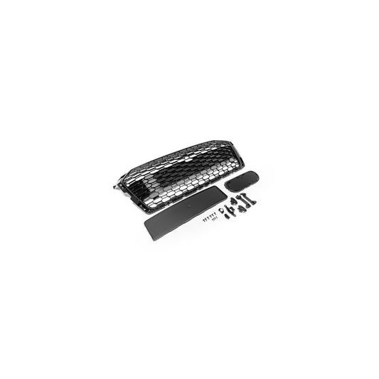 Frontgrill Sport schwarz mit Emblem und Kennzeichenhalter passend für Audi A5 F5