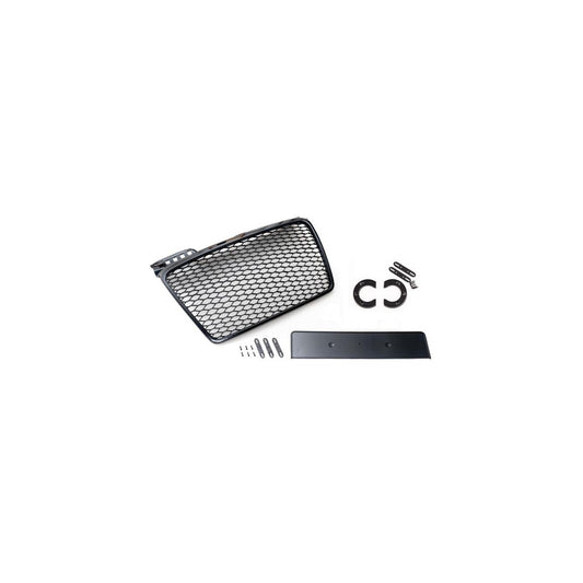 Frontgrill Sport schwarz mit Kennzeichenhalter passend für den Audi A4 B7