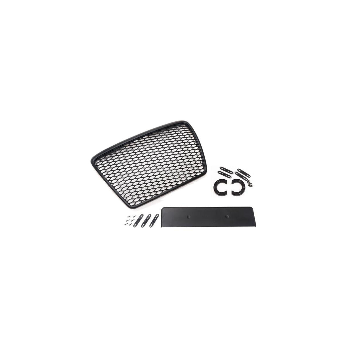 Frontgrill Sport schwarz mit Kennzeichenhalter passend für Audi A6 4F Vor-Facelift