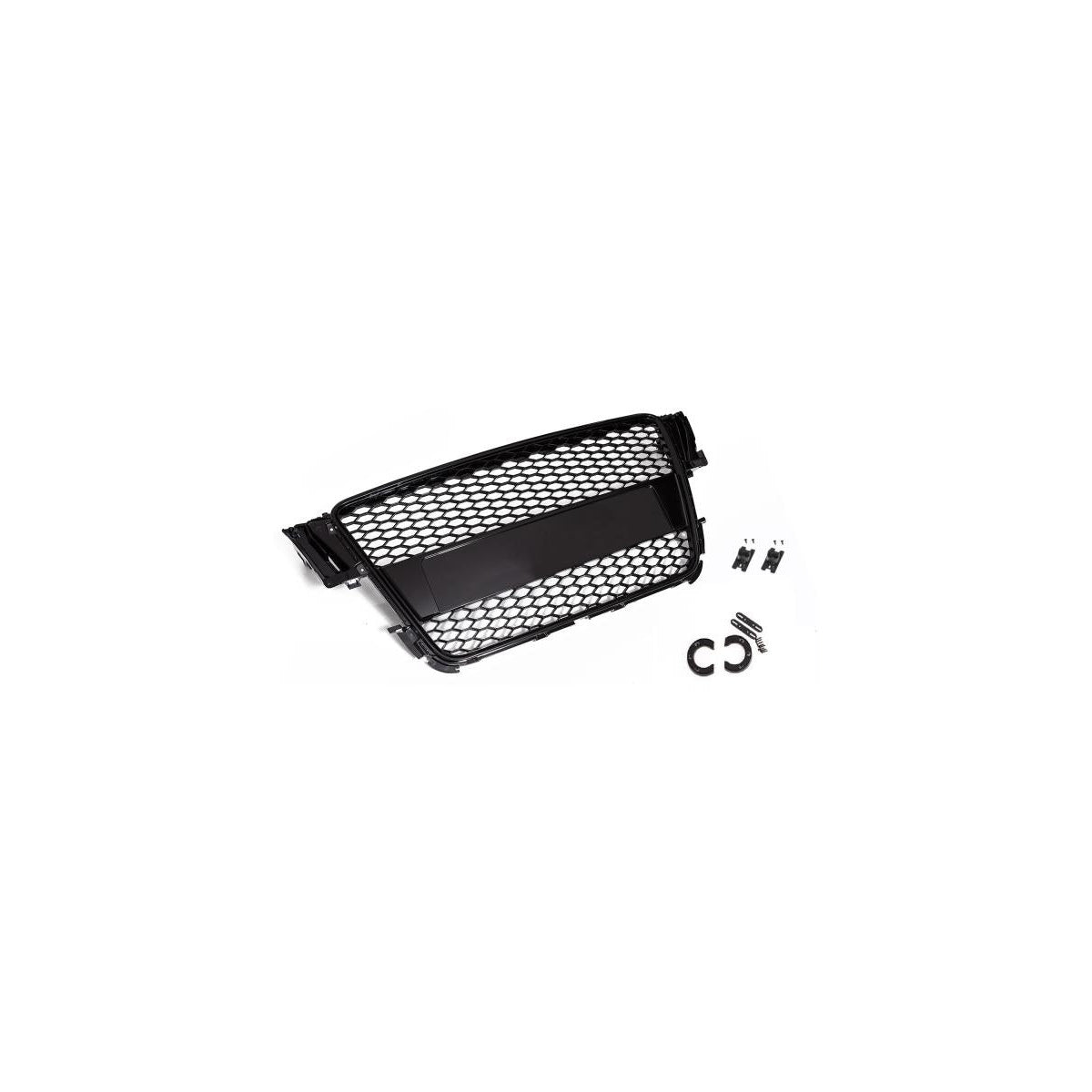 Frontgrill Sport schwarz mit Kennzeichenhalter passend für Audi A5 8T B8 2007-2011
