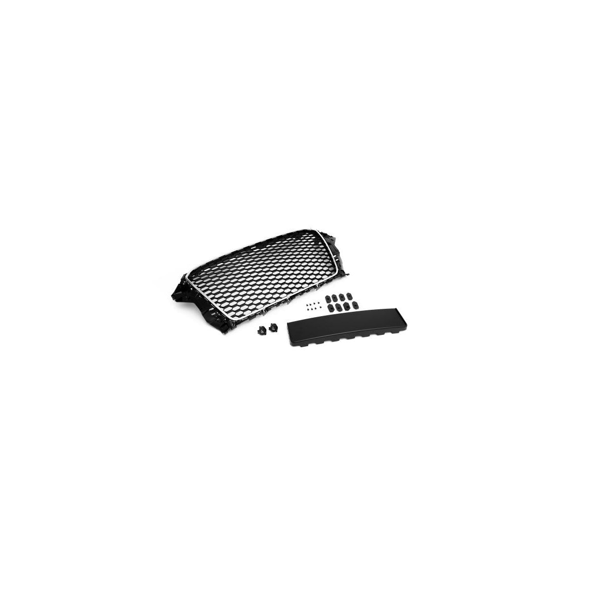 Frontgrill Sport mit Chromrahmen mit Kennzeichenhalter passend für Audi A3 8V 12-16