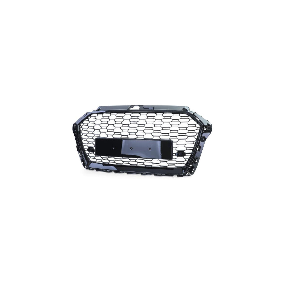 Frontgrill schwarz Sport mit Kennzeichenhalter passend für Audi A3 8V Facelift ab 2016