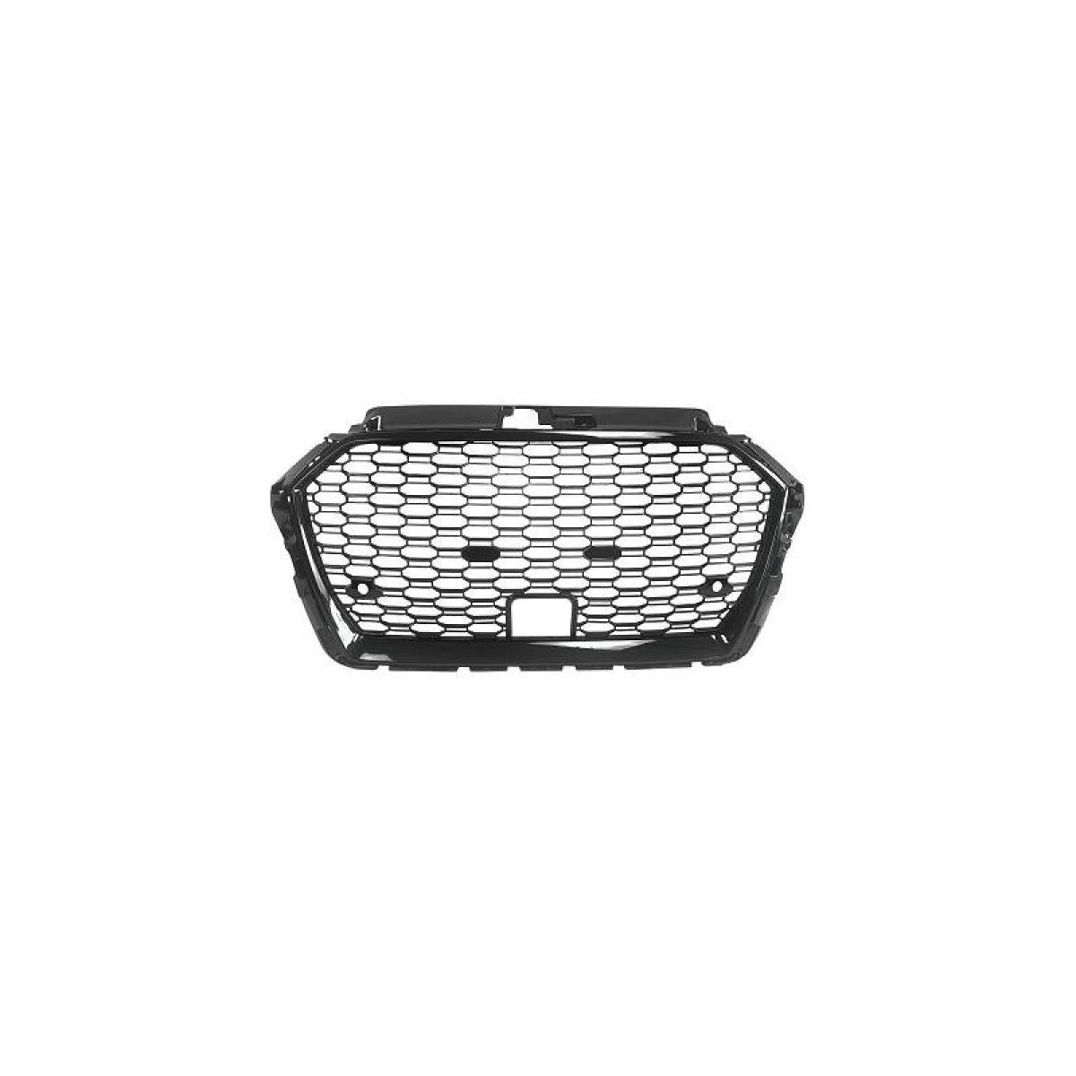 Frontgrill schwarz Sport mit Kennzeichenhalter passend für Audi A3, 8V Facelift ab 2016