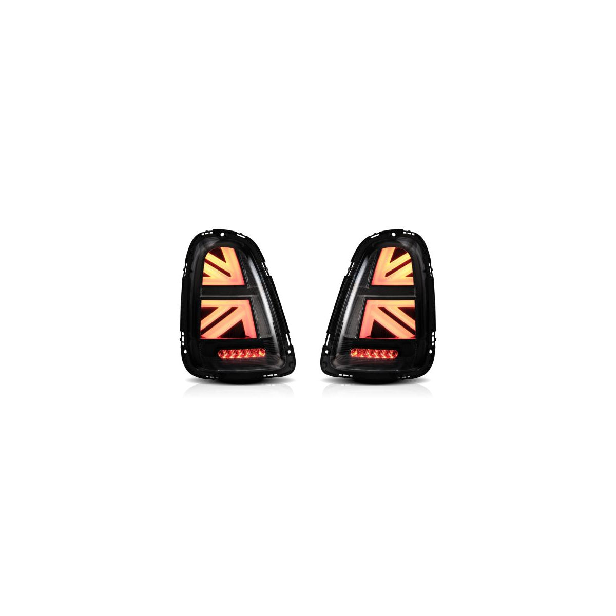 Voll LED Rückleuchten passend für Mini Cooper R56 R57 R58 R59 2007-2013 Klar schwarz