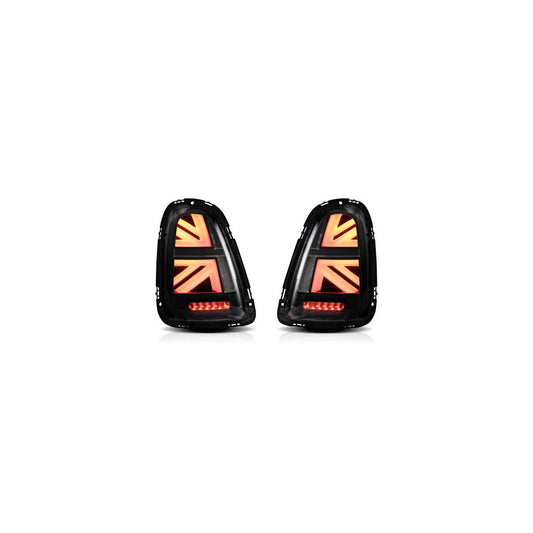 Voll LED Rückleuchten passend für Mini Cooper R56 R57 R58 R59 2007-2013 Klar schwarz