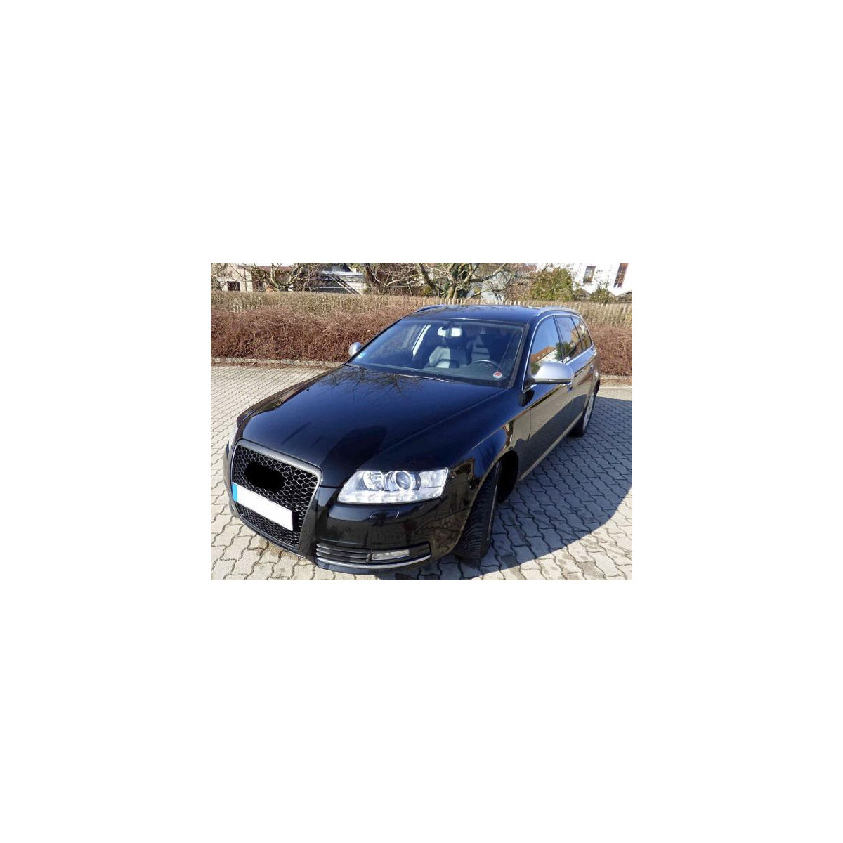 Calandre compatible avec Audi A6 4F Facelift grille en nid d'abeille calandre avant mesh