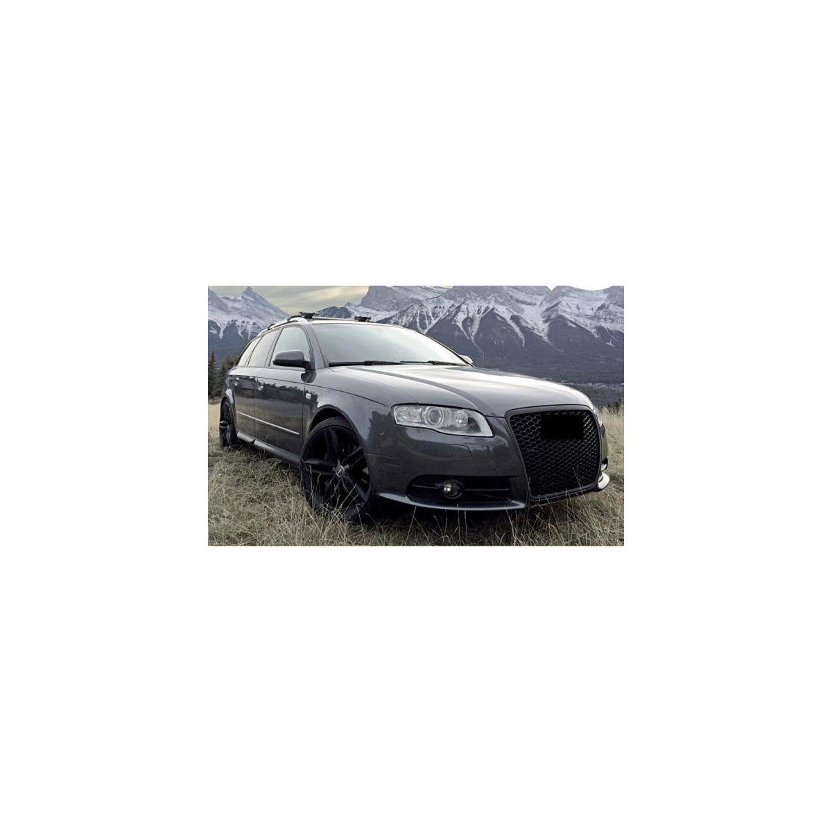 Sportgrill Frontgrill Kühlergrill Wabengrill passend für Audi A4 B7 04-09 Waben Grill Kühlergrill Front Grill + Simple Fix