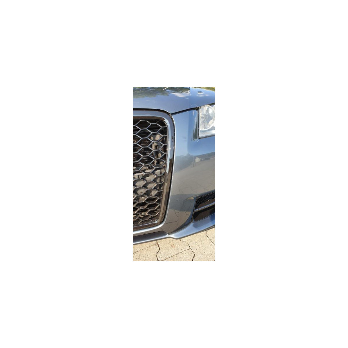 Grille de calandre nid d'abeille face avant compatible avec Audi A3 8P uniquement pour S-Line 05-08