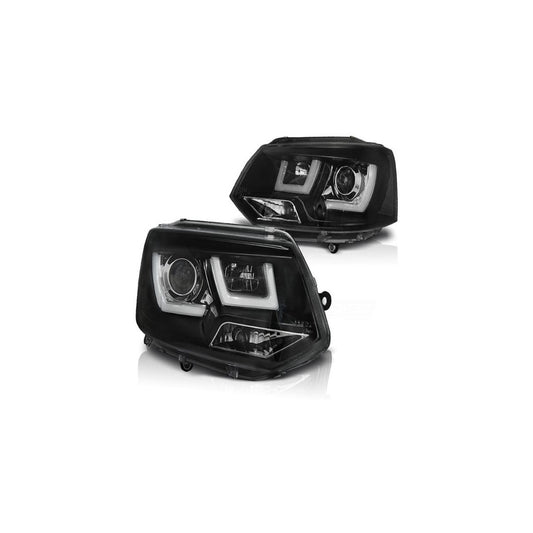 Scheinwerfer LED Lightbar Tagfahrlicht passend für VW T5 GP Facelift Bj. 09-15 Schwarz