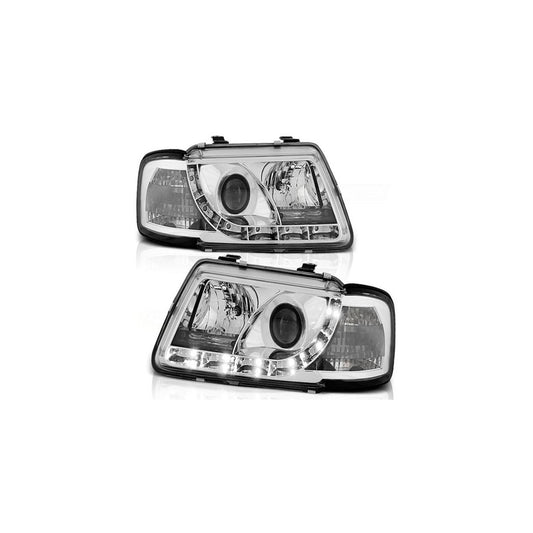 LED Tagfahrlicht Design Scheinwerfer passend für Audi A3 8L 96-00 chrom
