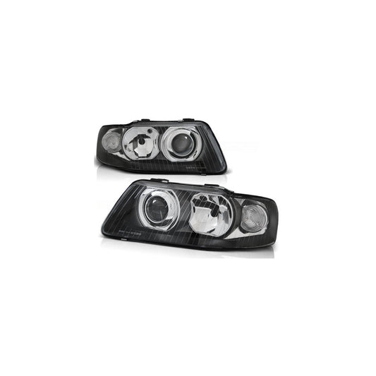Klarglas-Scheinwerfer passend für Audi A3 8L Facelift (2000–2003), Schwarz