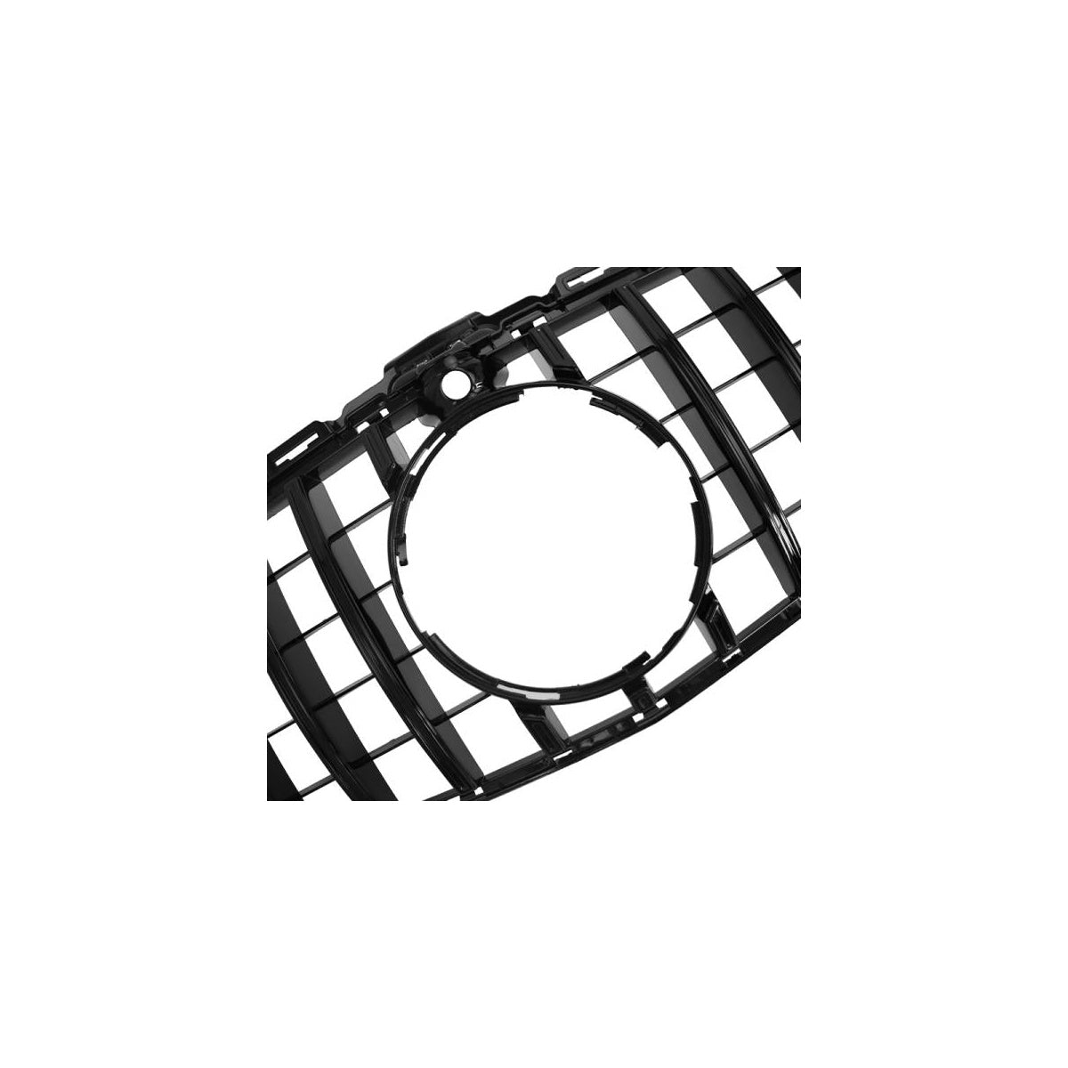 Grille de calandre noire sport brillante compatible avec Mercedes Classe C W205 Panamericana - pour système de caméra frontale