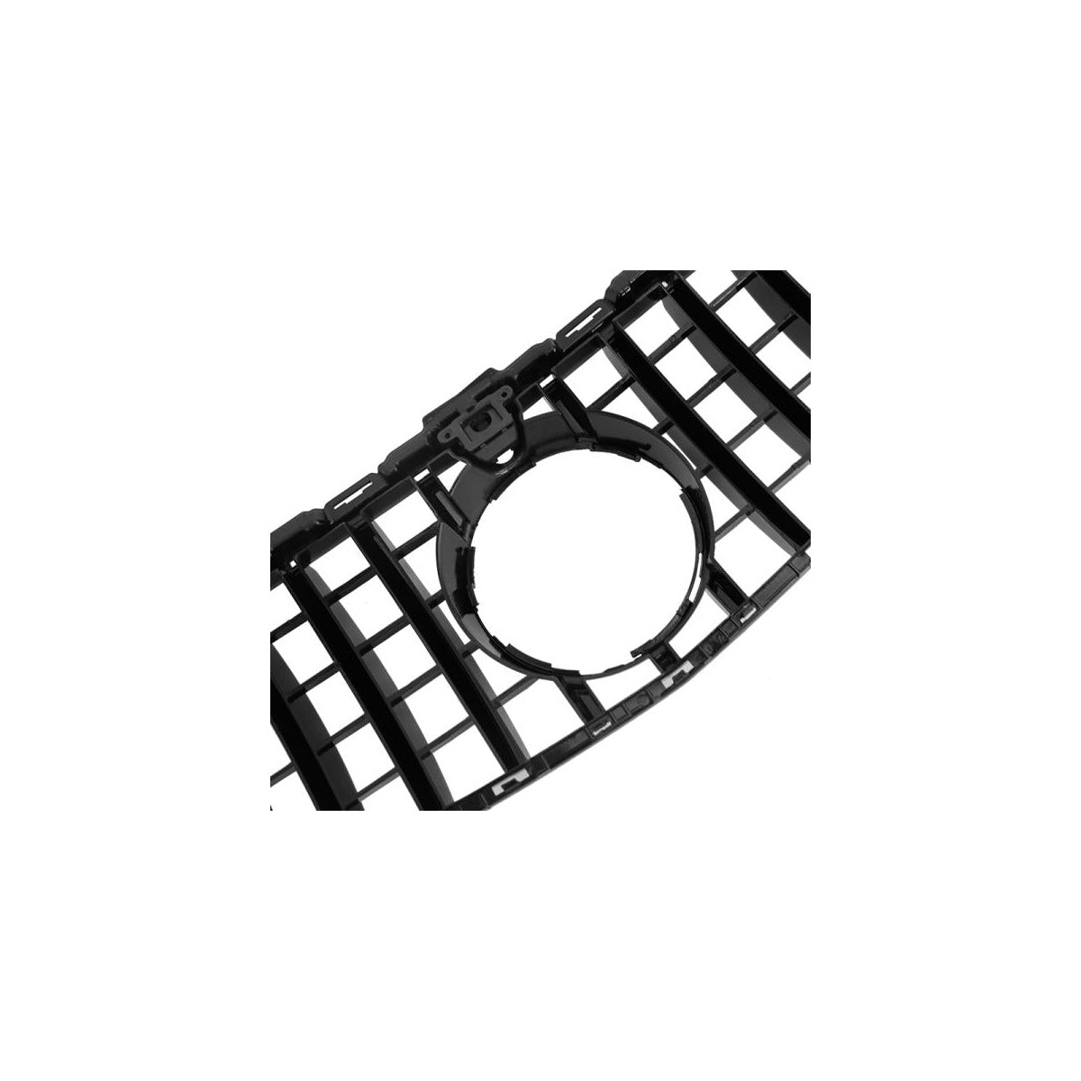 Grille de calandre noire sport brillante compatible avec Mercedes Classe C W205 Panamericana - pour système de caméra frontale