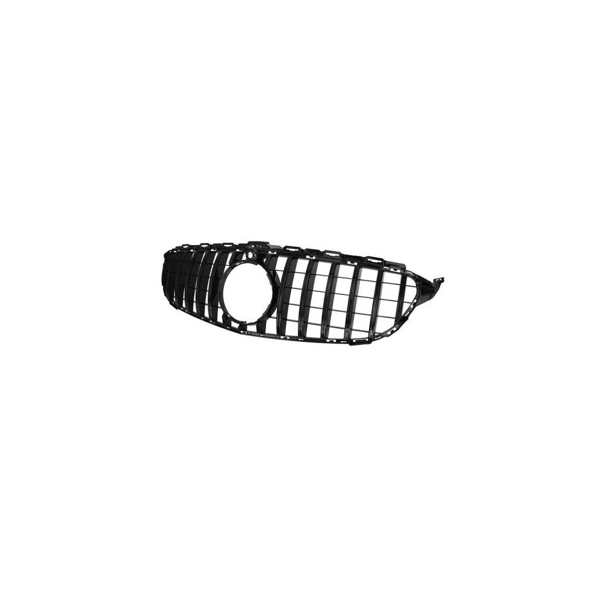 Grille de calandre noire sport brillante compatible avec Mercedes Classe C W205 Panamericana - pour système de caméra frontale