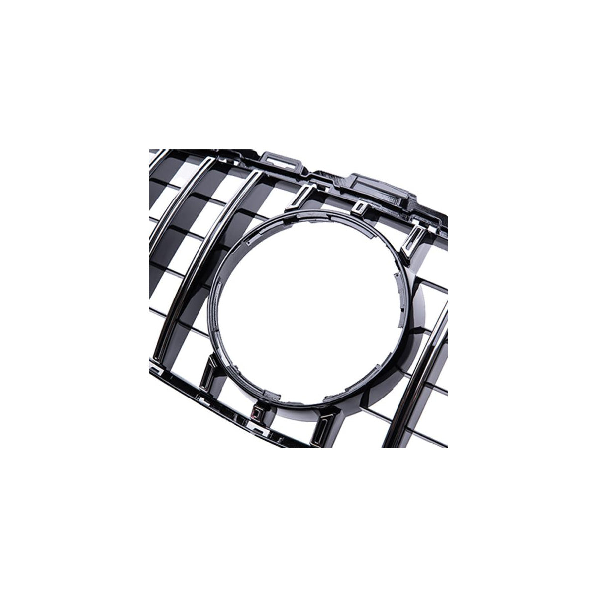 Calandre sport compatible avec Mercedes Classe C W205 (2014–03/2018), noir/chrome