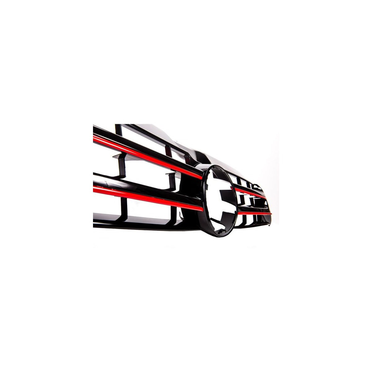 Calandre noire laquée avec liseré rouge compatible avec VW T5 GP Facelift 09-15