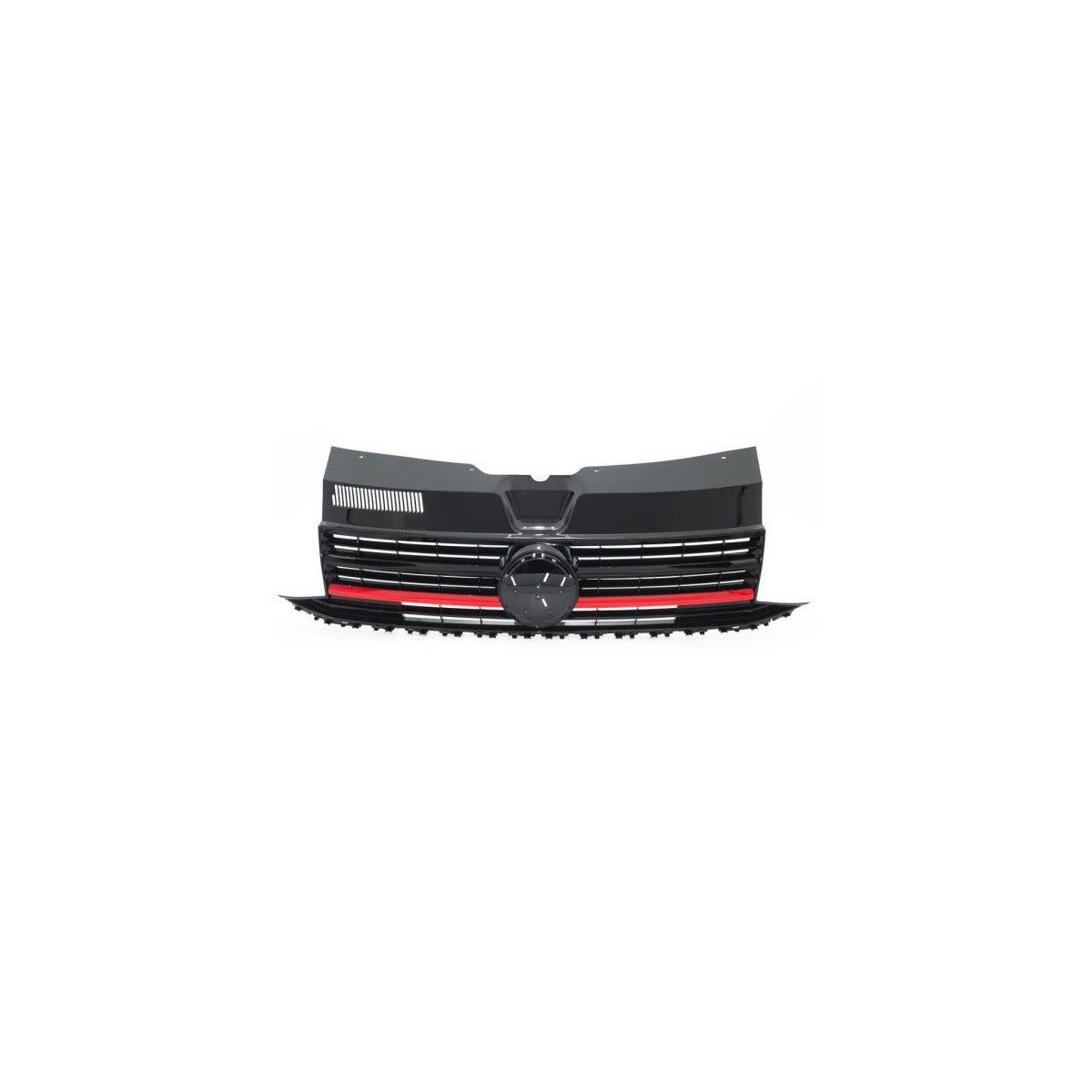 Calandre noir brillant rouge adaptée pour VW T6 Multivan Transporter 2015–2019