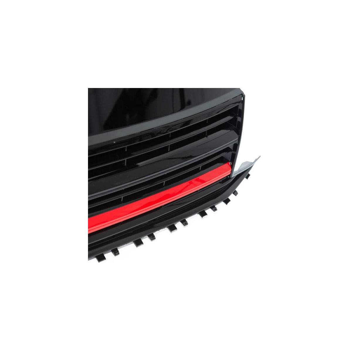 Calandre noir brillant rouge adaptée pour VW T6 Multivan Transporter 2015–2019