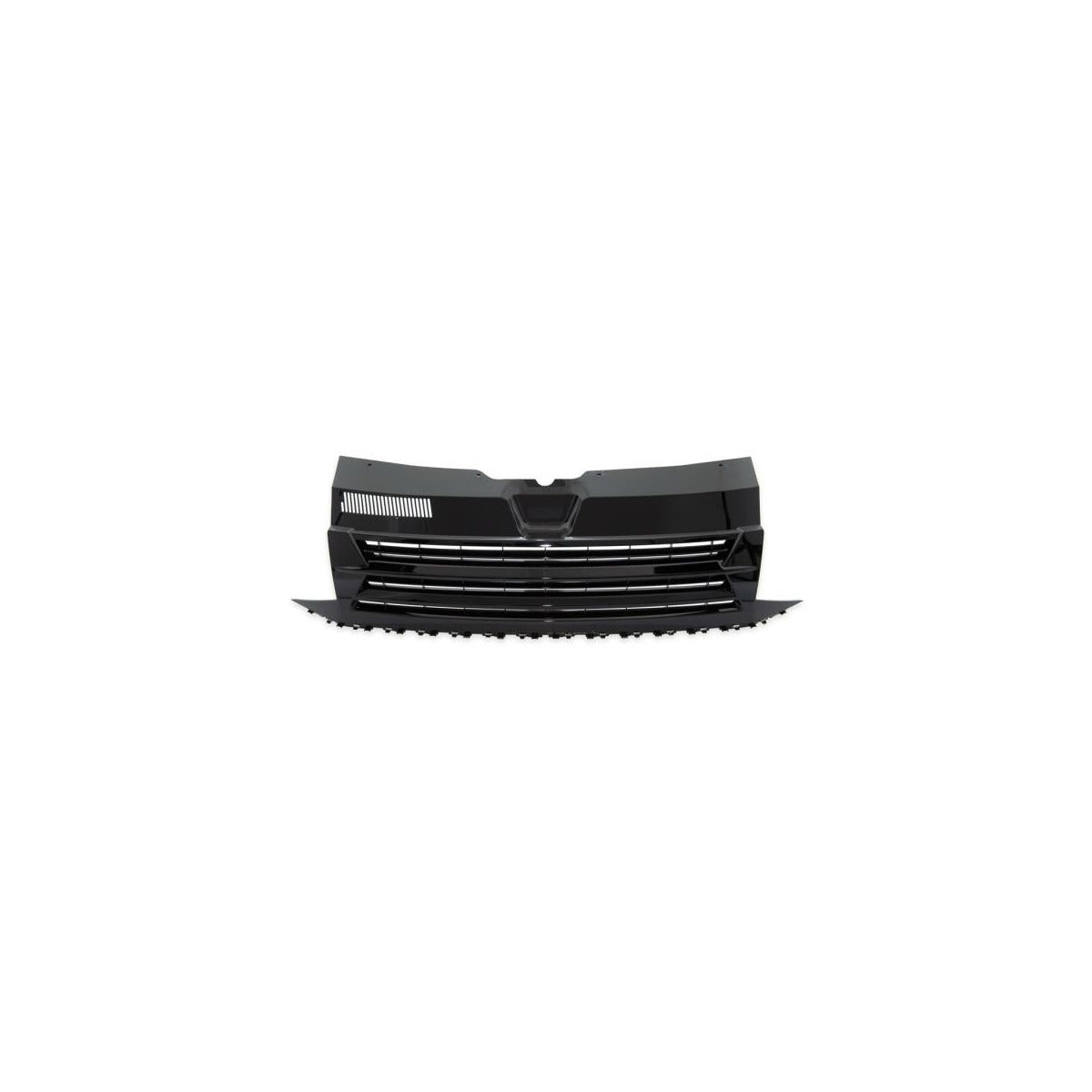 Calandre noir brillant, style épuré, sans emblème, compatible VW T6 Bus Transporter 2015-2019