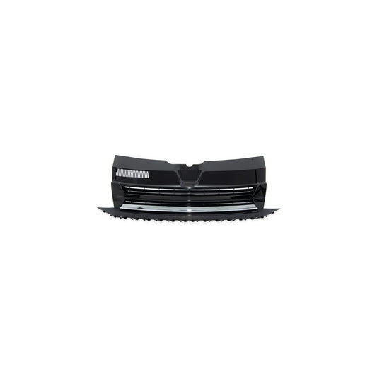 Kühlergrill Schwarz Glanz Chrom ohne Emblem passend für VW T6 Bus Transporter 2015-2019