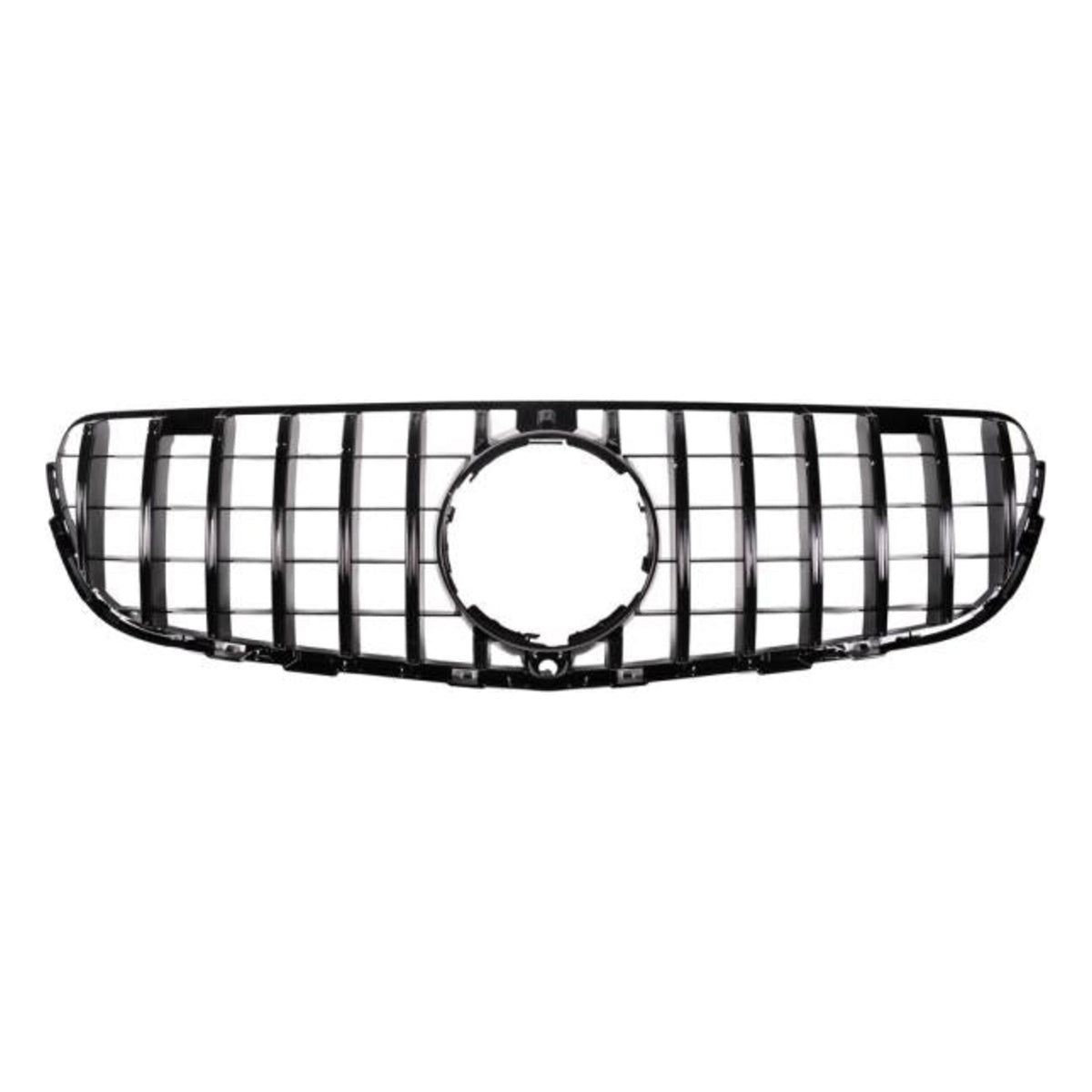 Kühlergrill Schwarz passend für Mercedes GLC X253 + Kamera Sport-Panamericana GT