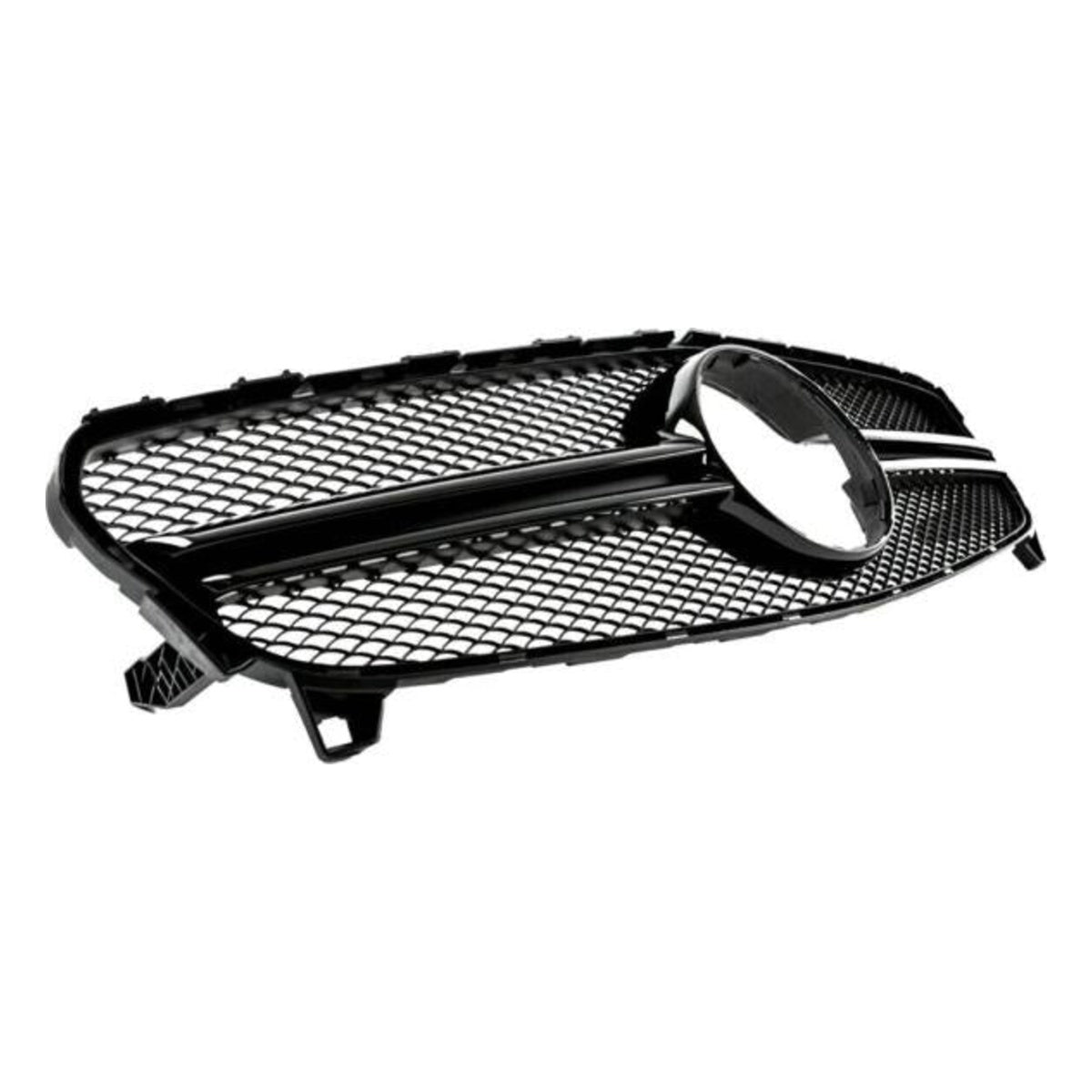 Kühlergrill Schwarz passend für Mercedes A-Klasse W176 Mopf ab 15-19 nicht A45 AMG