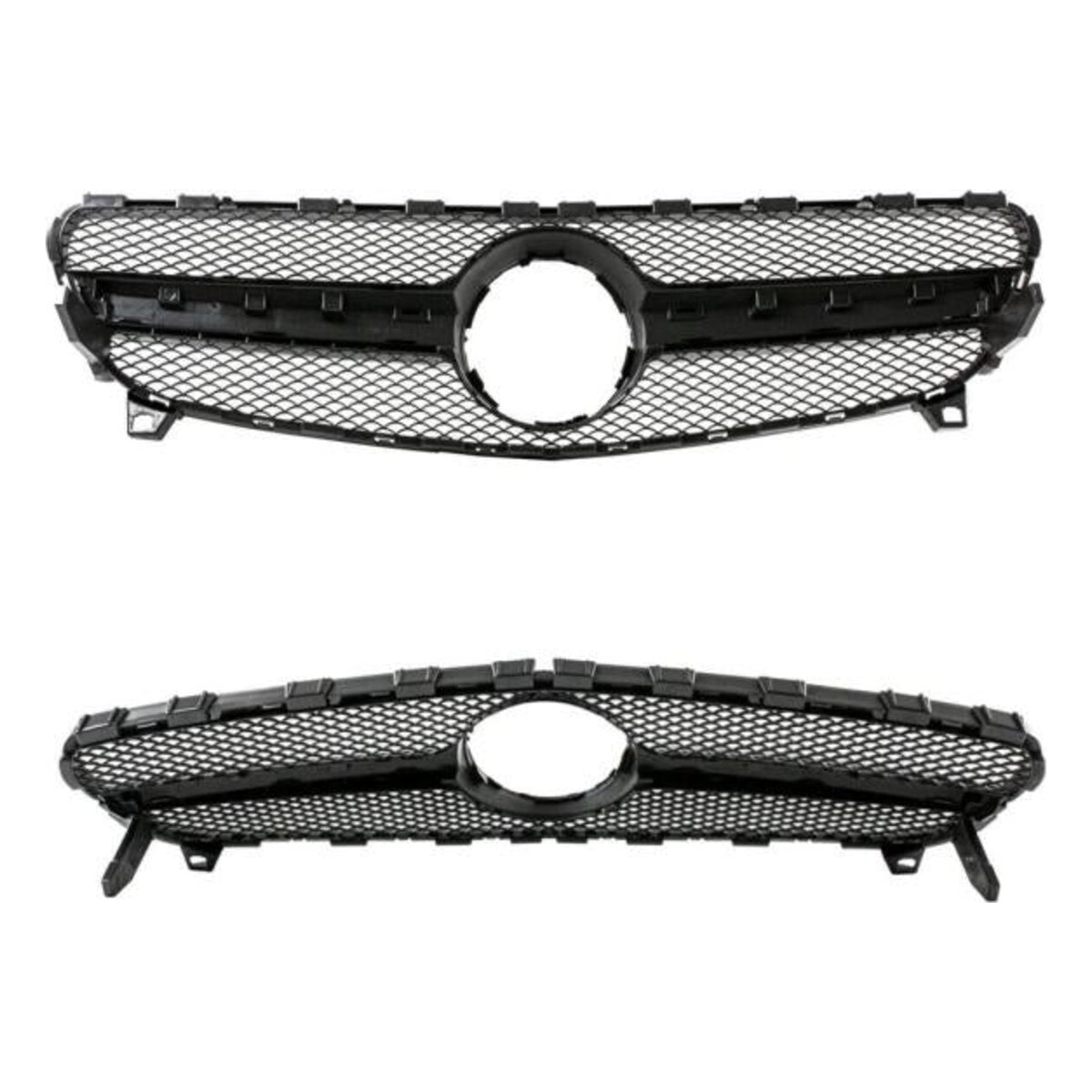 Kühlergrill Schwarz passend für Mercedes A-Klasse W176 Mopf ab 15-19 nicht A45 AMG