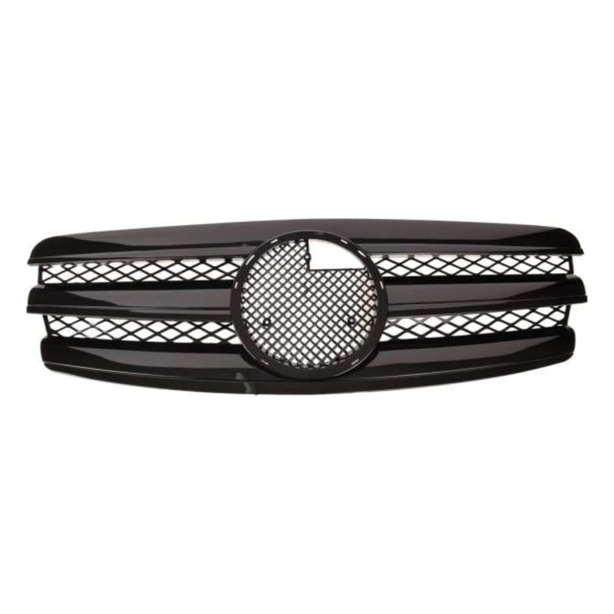 Kühlergrill Schwarz glanz passend für Mercedes E-Klasse W211 S211 2002 - 2006