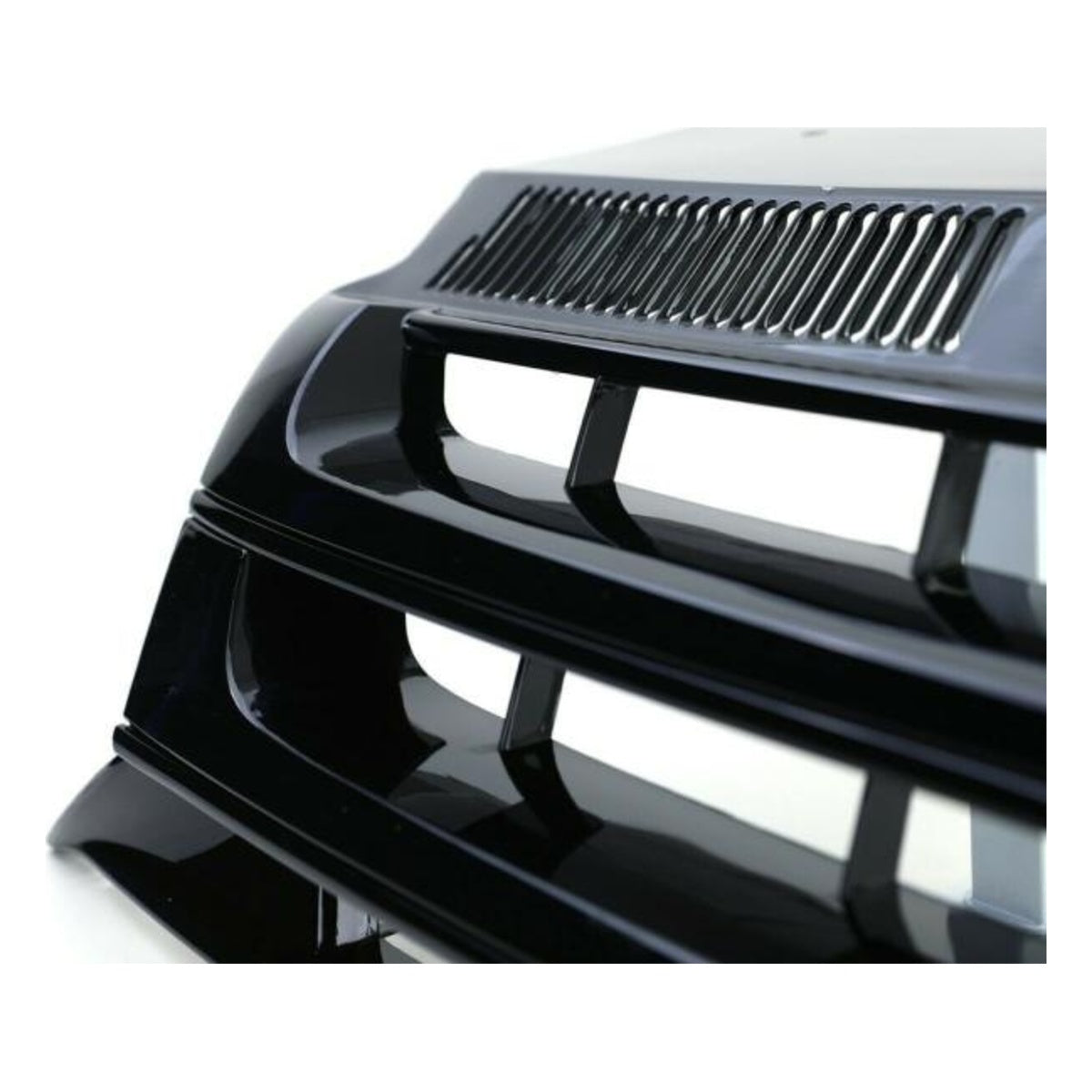 Kühlergrill Grill hochglanz Schwarz Sportgrill passend für VW T5 GP Facelift 09-15
