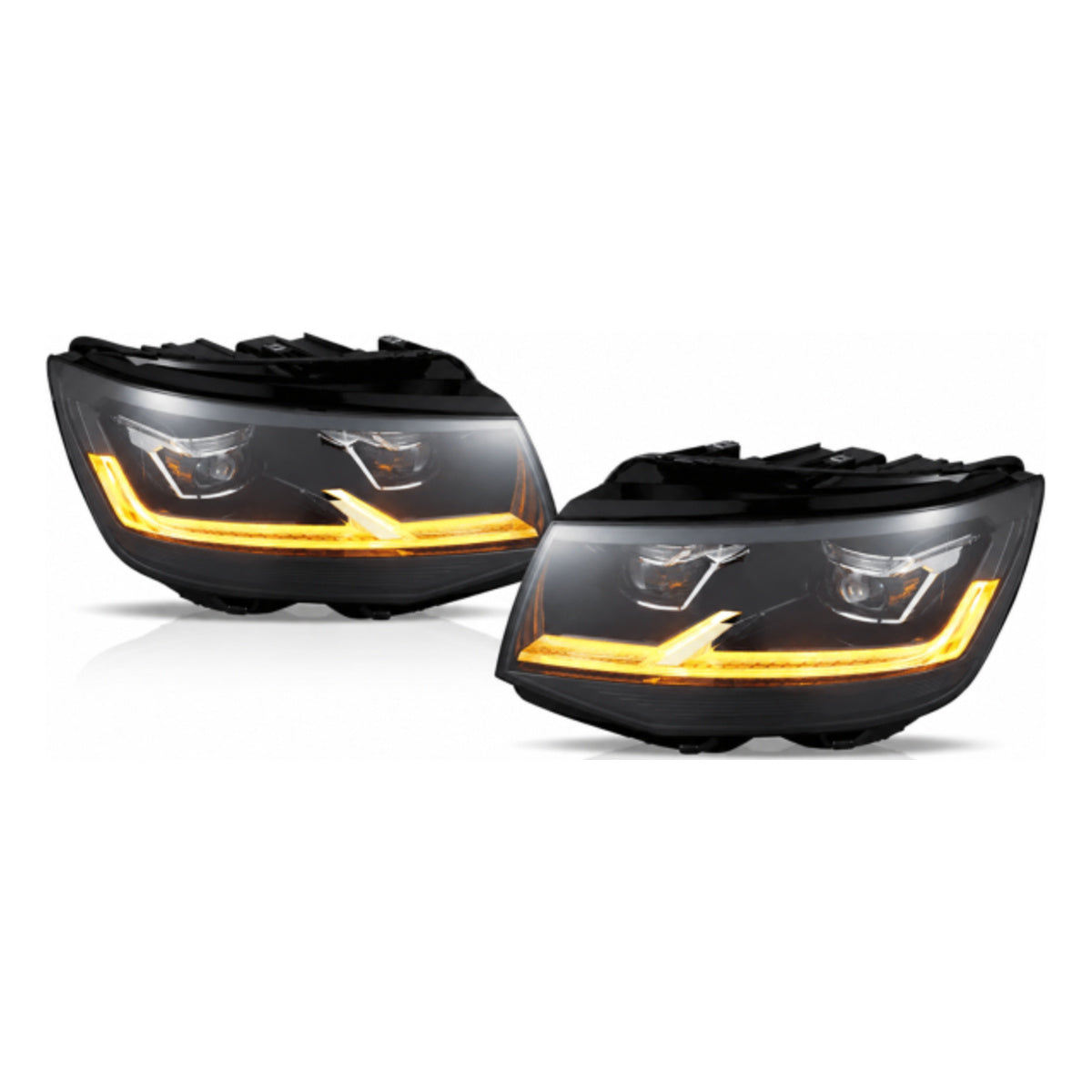 Voll Led Scheinwerfer passend für VW T6 15-19 schwarz ab 15 -19 LED Blinkern