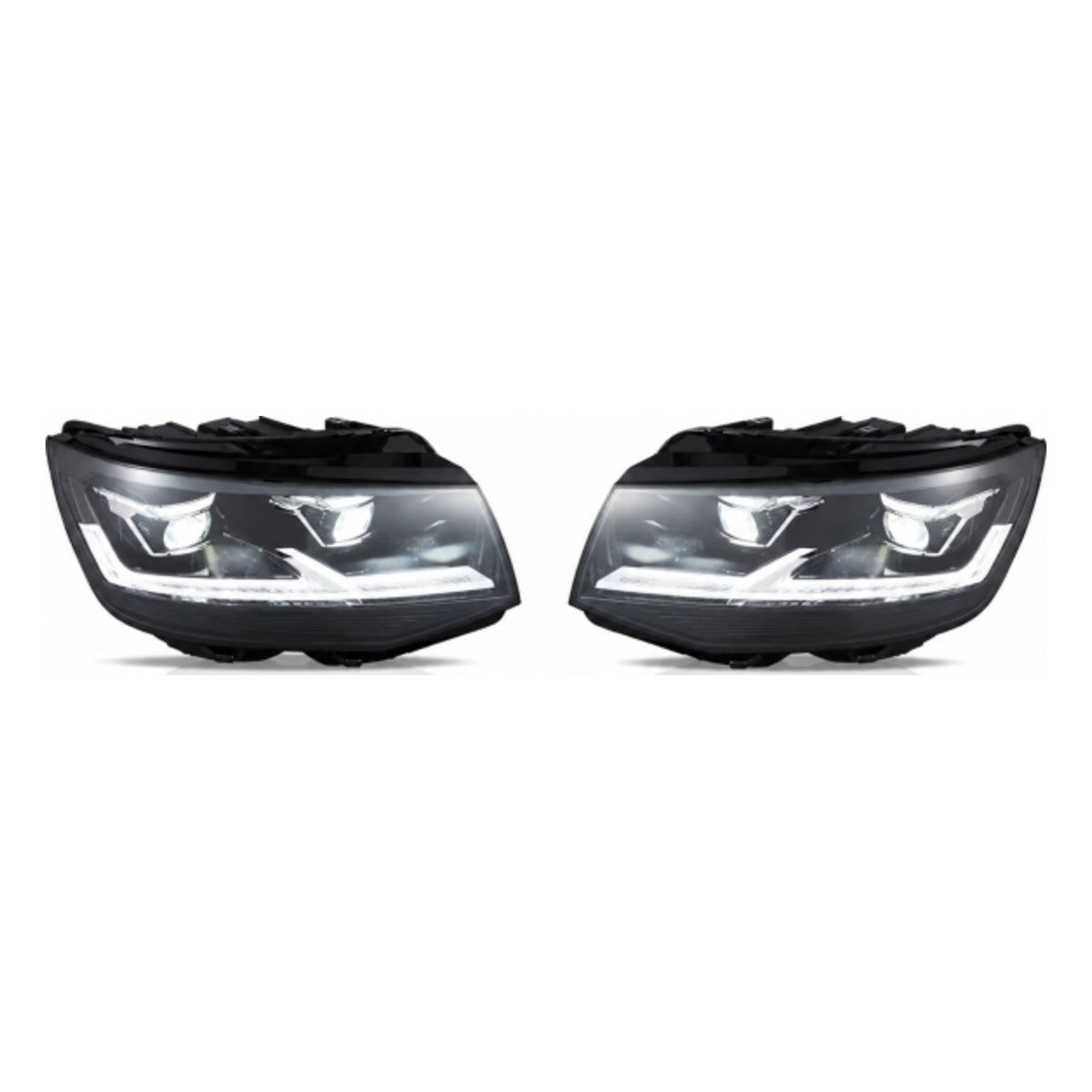 Voll Led Scheinwerfer passend für VW T6 15-19 schwarz ab 15 -19 LED Blinkern