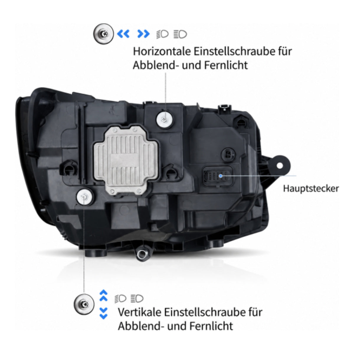 Voll Led Scheinwerfer passend für VW T6 15-19 schwarz ab 15 -19 LED Blinkern