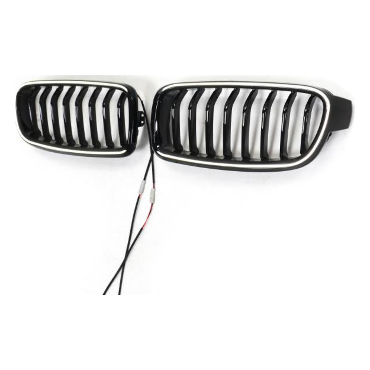LED Kühlergrill passend für BMW 3er F30 F31 2011–19 Schwarz Glanz