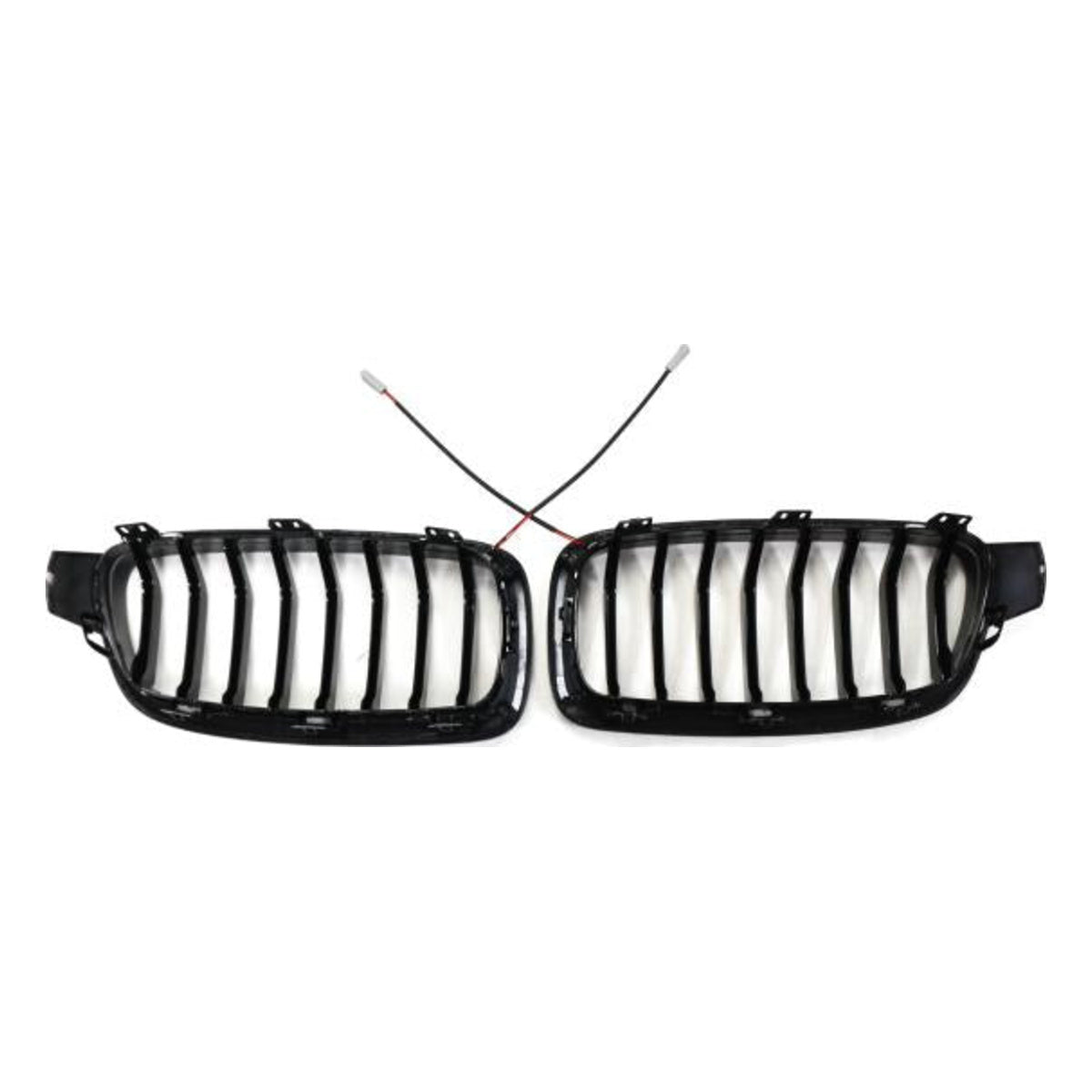 LED Kühlergrill passend für BMW 3er F30 F31 2011–19 Schwarz Glanz