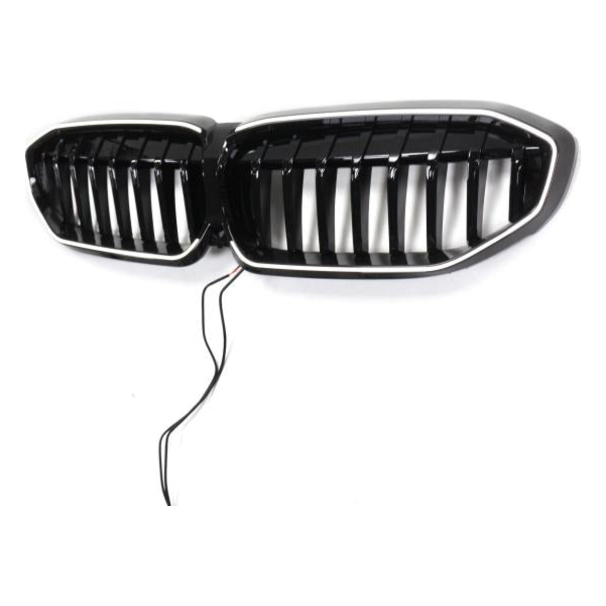 LED-Kühlergrill mit einer Lamelle in Hochglanz schwarz passend für BMW 3er G20 G21 19-22